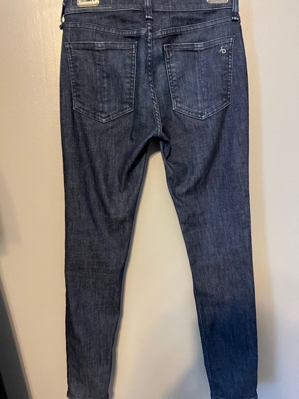rag & bone Dark Blue Skinny Jeans - Picture 3 of 5